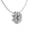 Pompeii3 1/2Ct Diamond Pendant Women's Necklace 14k Gold Lab Created - 3 of 4