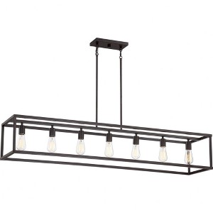 Quoizel Lighting New Harbor 7 - Light Island Pendant Light in  Western Bronze - 1 of 4