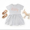 The Juniper Shop Little Blessing Heart Toddler Dress - 4T - Heather Grey - 3 of 4