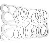 Olivia & May 35"X64" Glass Geometric Room Wall Mirror Silver - 4 of 4