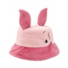 Winnie The Pooh Piglet Pink Short Faux Fur Bucket Hat - 3 of 4