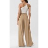 BLUEMING Womens High Waist Palazzo Pants Wide Leg Trousers Casual Loose Office Business Suit Pants with Pockets - 2 of 4