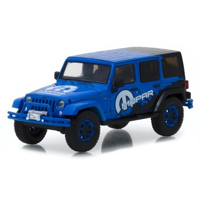 2012 Jeep Wrangler Unlimited "MOPAR" Off Road Edition Blue "All-Terrain" Series 1/43 Diecast Model Car  by Greenlight