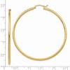 Black Bow Jewelry 2mm, 14k Yellow Gold Diamond-cut Hoops, 55mm (2 1/8 Inch) - 3 of 4