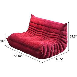 SYFERLORY Armless 2-Seat Togo Two Seater Large Bean Bag Sofa - 1 of 4