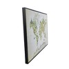 HomeRoots Animal World Map Black Floater Frame Print Wall Art - 4 of 4