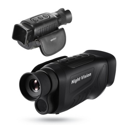VIVITAR Night Vision Monocular Camera, 4x Optical Magnification, 2.7” HD LCD Display, 300M Infrared Distance, 16MP Photos, 1080P Video