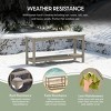 WestinTrends Malibu 55" All Weather HDPE Outdoor Patio Two Shelf Table - 3 of 4