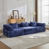 TIRAMISUBEST 39 inch Compression Sofa Chenille Foldable Floor Bed Fixed Frame 1-3 Seater Boneless Modular Living Room - 2 of 4