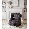 Electric Power Recliner Chair with Heat and Massage, Cup Holders, Extra Wide 26.8" Rocking Recliner for Living Room - 2 of 4