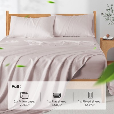 Primrose Pink Full Lyocell Sheet Set with Pillowcases