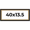 PosterPalooza | Panoramic Embellished Brown Picture Frame - UV Acrylic, Foam Board Backing, Hanging Hardware - 2 of 4