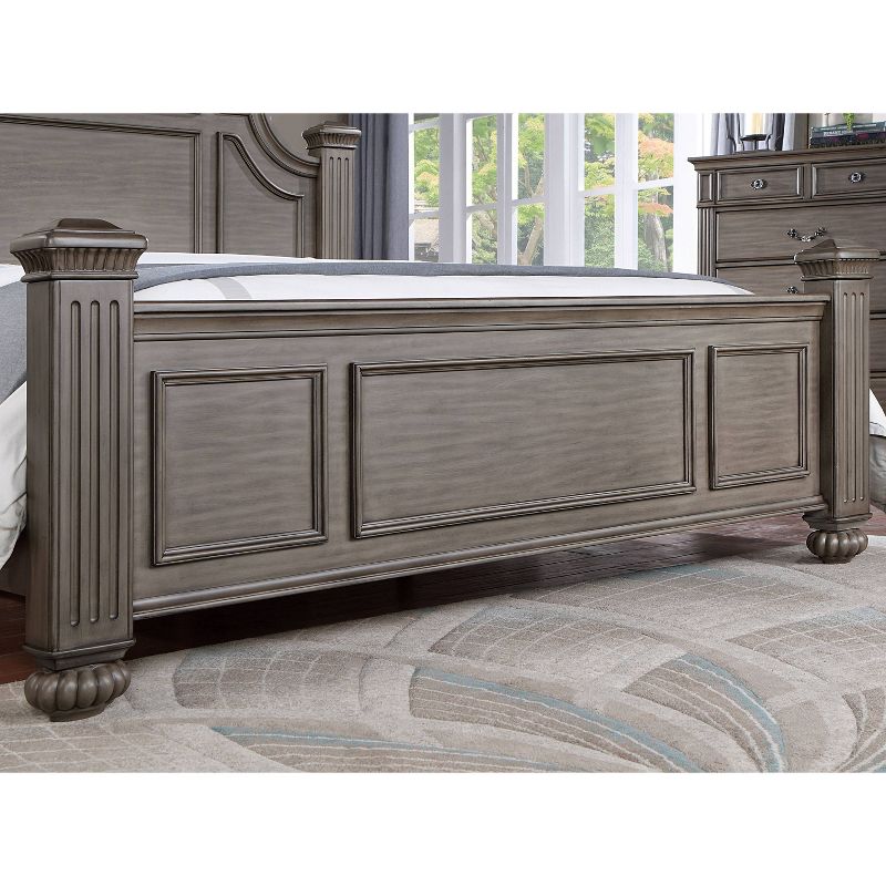 Pennings Traditional Panel Bed Gray - HOMES: Inside + Out, 5 of 9