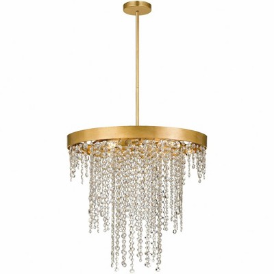 Crystorama Lighting Winham 6 - Light Chandelier in  Antique Gold