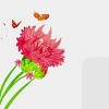 Slickblue Carnation's Dream Vinyl Wall Stickers - Decorative Decals for Living Rooms, Bedrooms - 23.6"x35.4" - 4 of 4