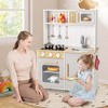 Costway Kids Kitchen Playset with Lights Sounds Microwave Stoves Oven Cooking Accessories - 2 of 4