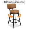 Dyonery 26.3" H Bar Stools Set of 2/4,Faux Leather Counter Height Bar Stools,Modern Backless/Back Counter Stools for Kitchen Island,Home Bar - 3 of 4