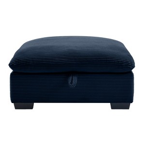 FONTOI Ottomans Footrest to Combine with 2 Seater Sofa, 3 Seater Sofa and 4 Seater Sofa, Blue, 32.67"*18.11"*36.61" - 1 of 4
