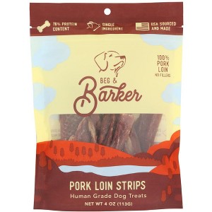 Beg & Barker Dog Treat Pork Loin Strips - 4 oz - 1 of 1