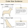 GustoWave 20''D x 23''W Dog Crate Furniture, Wooden Dog House, Decorative Dog Kennel with Drawer, Pet Crate End Table for Small Dog - 4 of 4