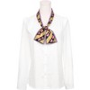 INSPIRE CHIC Women's Heart Contrast Color Striped Skinny Long Hair Ribbon Handbag Handle Wrap Scarves - 2 of 4