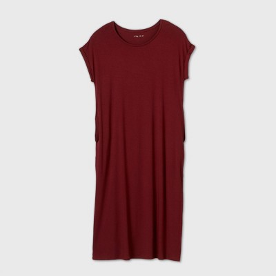 red t shirt dress target