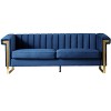 GDFStudio Calla 83.85'' 3-Seater Modern Chesterfield Velvet Upholstered Sofa - 4 of 4