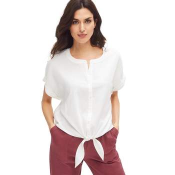 Jessica London Women's Plus Size Hi-low Linen Tunic, 28 W - Navy : Target