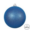 Vickerman Blue Ball Ornament - 3 of 4