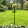 hourseat Kinetic Wind Spinners with Stable Stake Metal Garden Spinner with Reflective Painting Unique Lawn Ornament Wind Mill for Outdoor Yard Lawn Garden Decorations… 