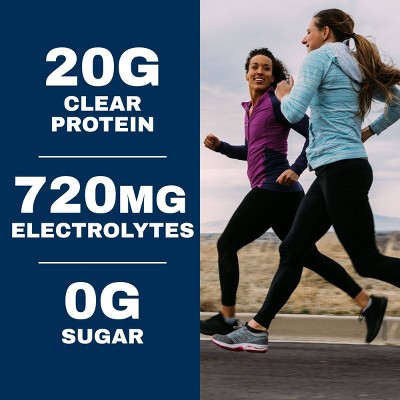 P2X Advanced Hydration 20g Clear Protein Drink With 720mg of Electrolytes - Orange Mango - 4pk/67.6oz