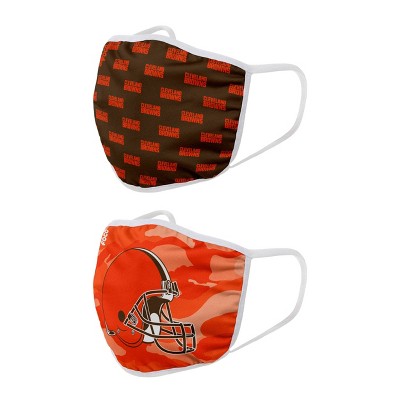 NFL Cleveland Browns Adult Face Covering 2pk