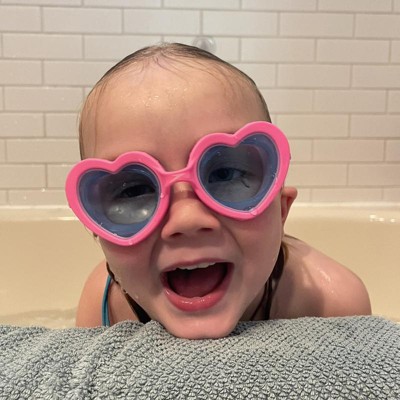 Speedo Kids' Sunny Vibes Swim Goggles - Heart Sugar Plum/celeste