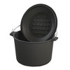 Bayou Classic 6-qt Pre-Seasoned Cast Iron Covered Soup Pot w/Domed Self-Basting Lid Features Rounded Interior Flat Bottom Exterior Perfect - 3 of 3