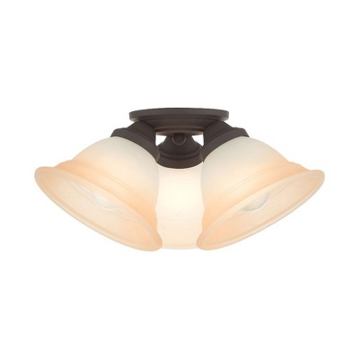 Livex Lighting Wynnewood 3 - Light Flush Mount in  Bronze