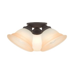 Livex Lighting Wynnewood 3 - Light Flush Mount in  Bronze - 1 of 1