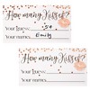 Sparkle and Bash Guess How Many Kisses Bridal Shower Game for 60 Guests (1 Rule Board, 60 Guessing Cards) - 3 of 4