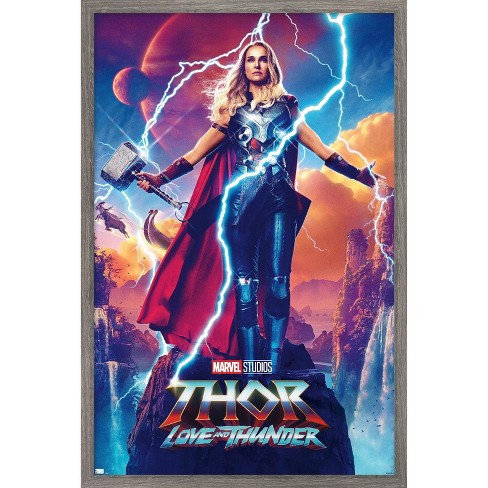 Marvel Thor: Love and Thunder - Amazing Wall Poster, 14.725 x 22.375  Framed 