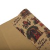 Unique Bargains Gift Wrap Paper Christmas Yellow Kraft 27.56"x19.69" 5Pcs - 4 of 4