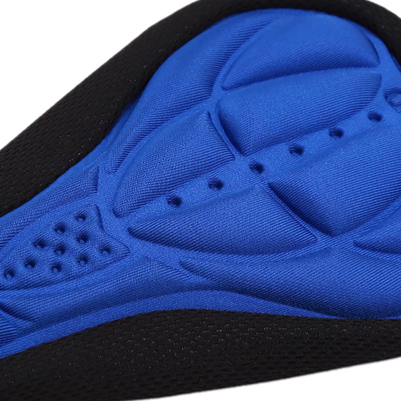 Unique Bargains Bike Bicycle Soft Comfort Silicone Padded Saddle Seat Cover Cushion Pad Blue, 5 of 6