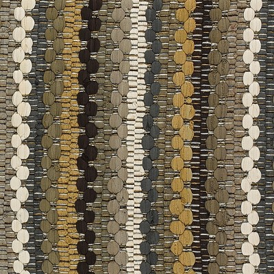 Mineral Stripe Chindi Cotton Table Runner in Earth Tones