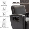 AZL1 Life Concept Accent Chairs Modern Swivel Accent Chair Faux Leather AccentChair Base Single Sofa Chair for Living Room, Black, 32"*30"*33" - 4 of 4