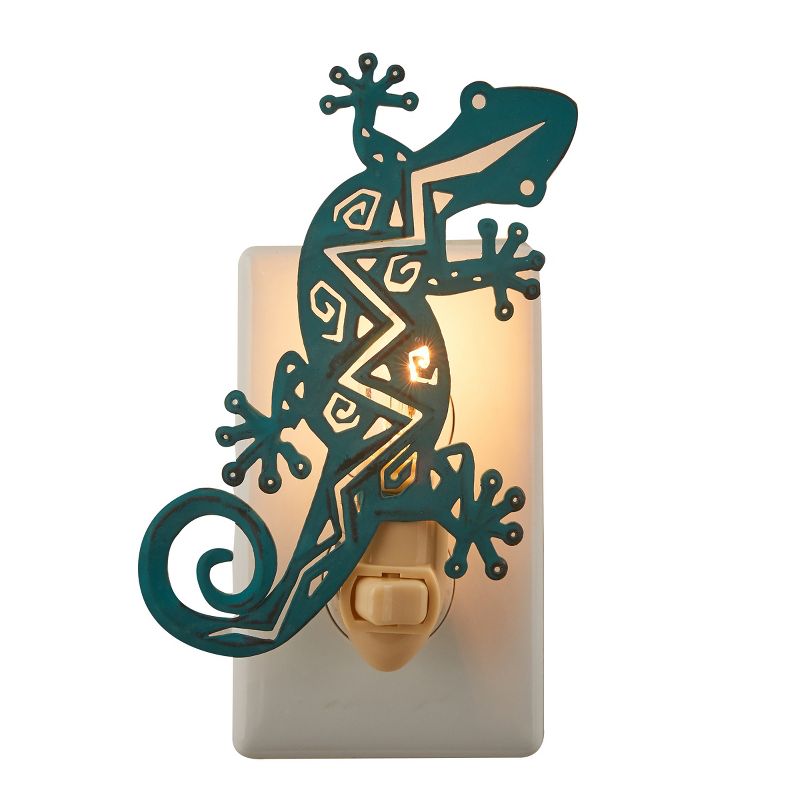 Park Designs Gecko Night Light - Turquoise, 1 of 4