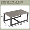 Gymojoy Patio Coffee Table Outdoor Metal Steel Table - 2 of 4