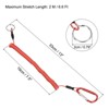 Unique Bargains Fishing Retractable Flexible Tools Lanyard Safety Cord Spiral Lanyard 2 Pcs - 2 of 4