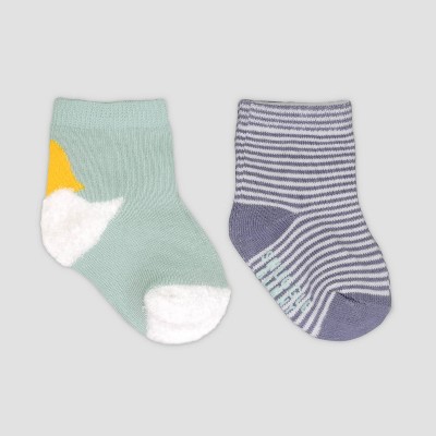  Burt's Bees Baby Baby Socks, 6-Pack Ankle or Crew with