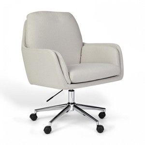 Martha Stewart Clara Upholstered Office Chair - 1 of 4