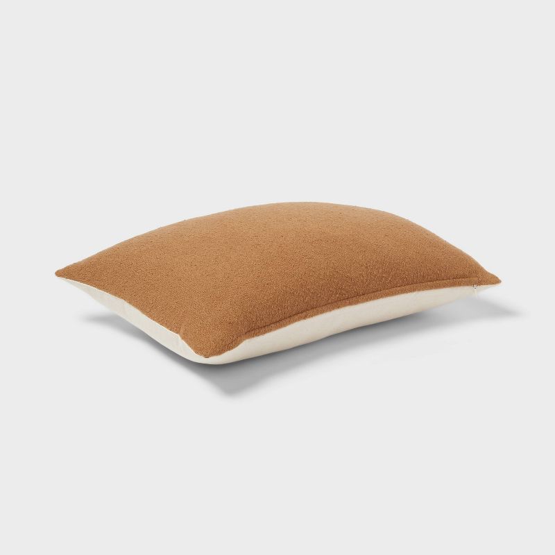 Oblong Boucle Color Blocked Decorative Throw Pillow - Threshold™, 4 of 12