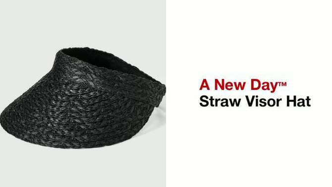 Straw Visor Hat - A New Day™, 2 of 7, play video