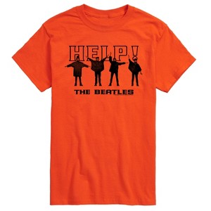 Men's - The Beatles - Help Silhouettes Short Sleeve Graphic T-Shirt - 1 of 4